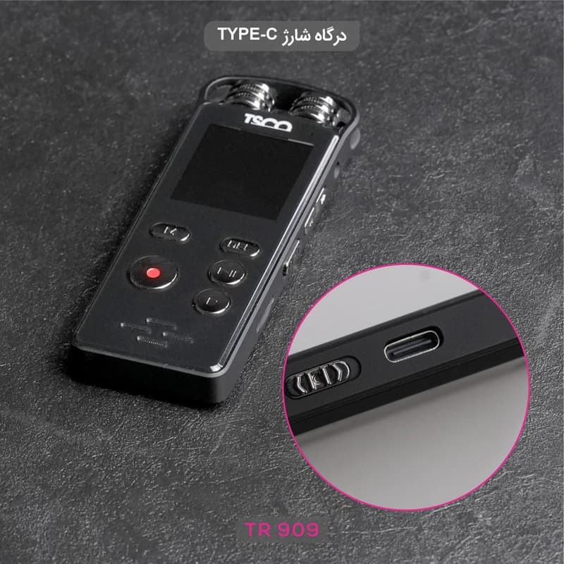 ضبط کننده صدا تسکو مدل TR 909 ظرفیت حافظه داخلی 16 گیگابایت — تصویر ۲