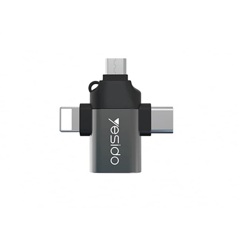 تبدیل او تی جی TYPE C / MICRO USB / Lightning یسیدو مدل YESIDO GS15 OTG — تصویر ۲