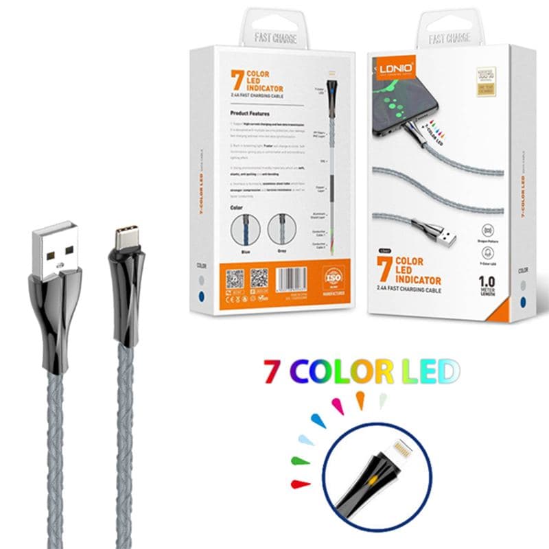 کابل آیفون الدینیو مدل LDNIO LS461 Lightning — تصویر ۴