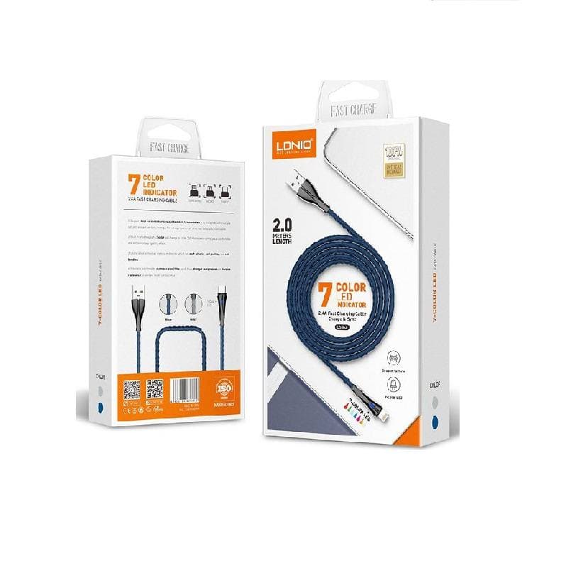 کابل آیفون الدینیو مدل LDNIO LS462 Lightning — تصویر ۲
