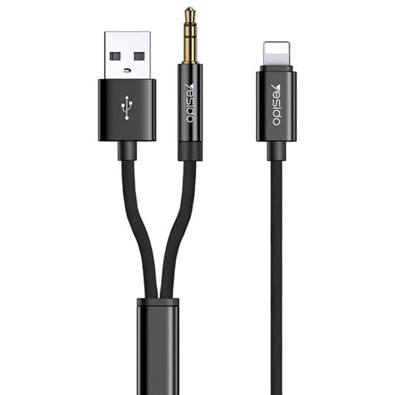 کابل AUX آیفون یسیدو مدل YESIDO YAU18 Lightning To AUX