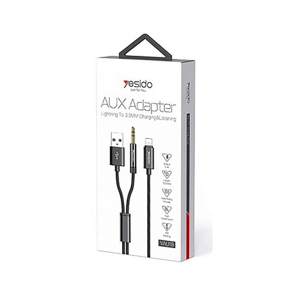 کابل AUX آیفون یسیدو مدل YESIDO YAU18 Lightning To AUX — تصویر ۴