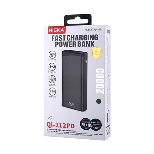 پاوربانک هیسکا مدل QI-212PD — تصویر ۲