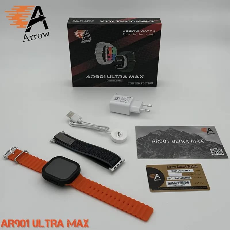ساعت هوشمند ارو مدل AR901 ULTRA MAX-B — تصویر ۲
