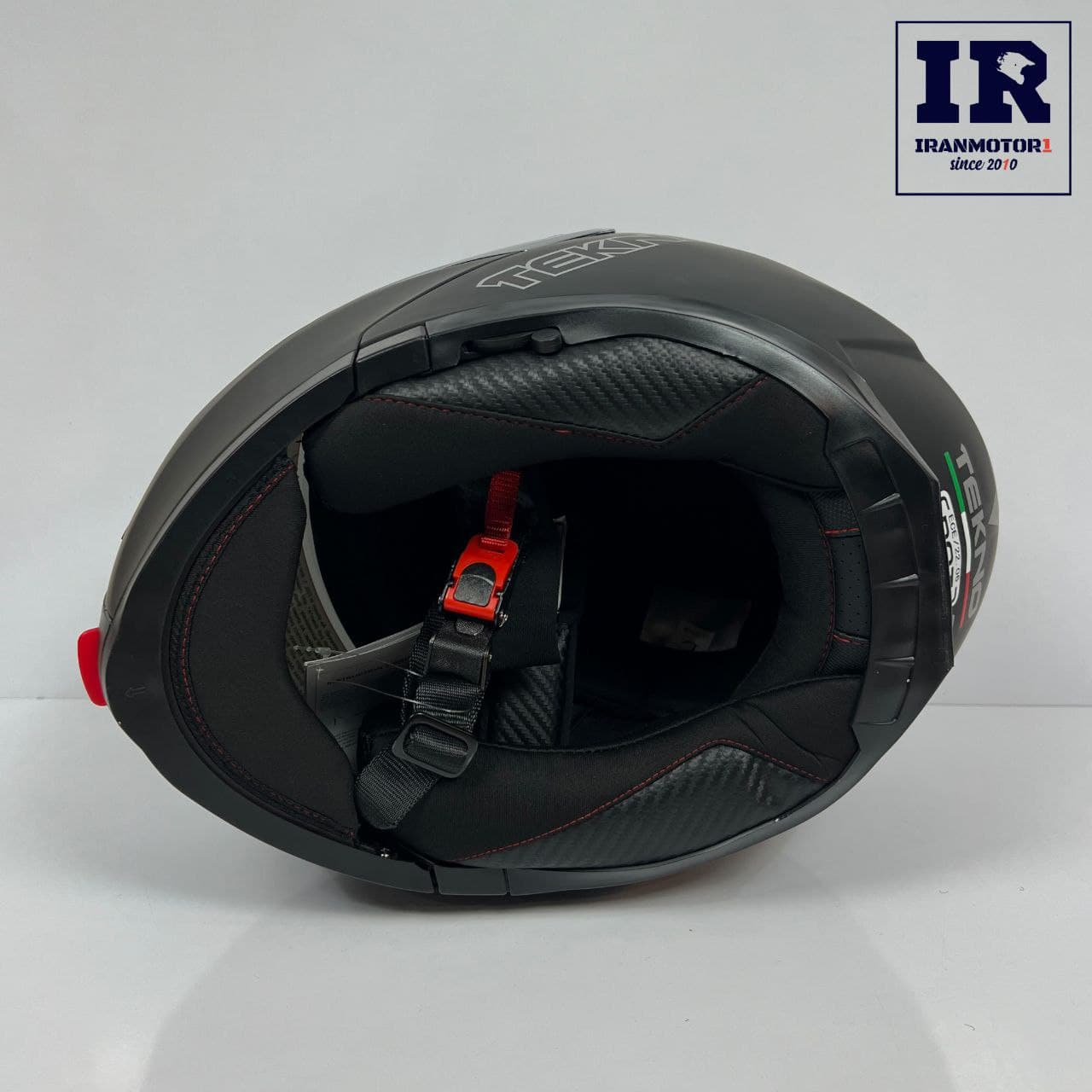 کلاه کاسکت بلوتوث دار فک متحرک تکنو Tekno – مشکی مات + BT11 — تصویر ۶
