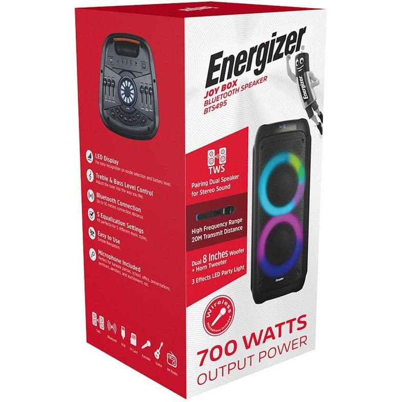 اسپیکر شارژی چمدانی Energizer- BTS 495 — تصویر ۲