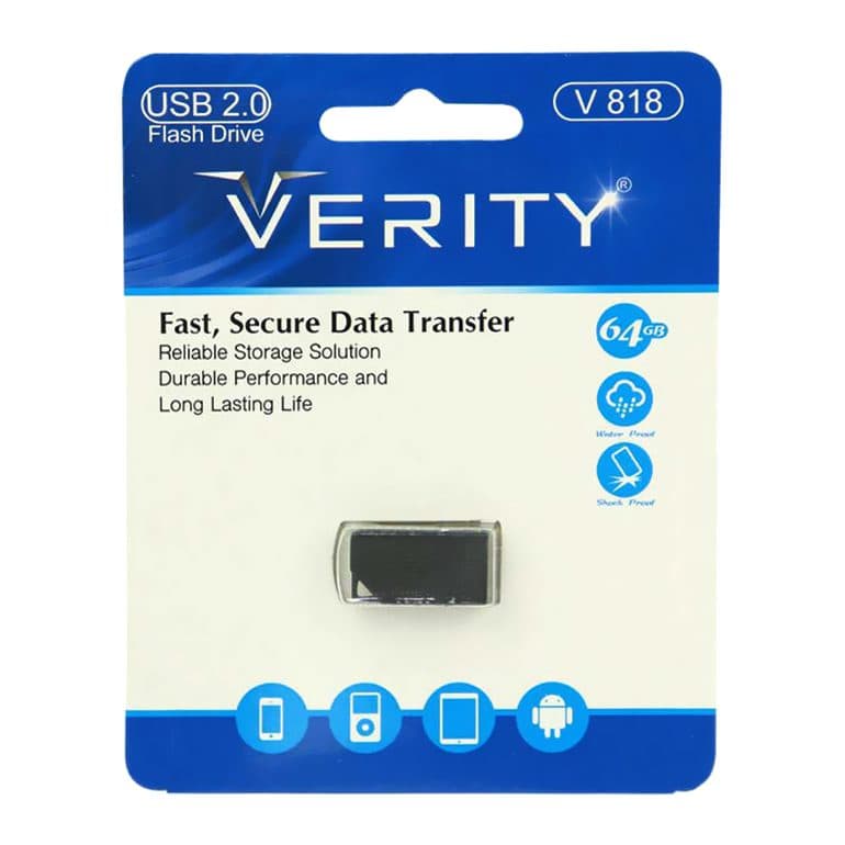 فلش وریتی 64گیگابایت VERITY V818