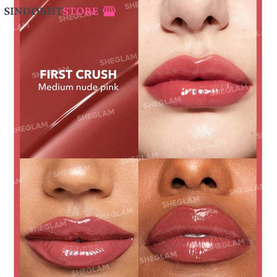 رژلب حجم دهنده شیگلم رنگ first crush — تصویر ۲