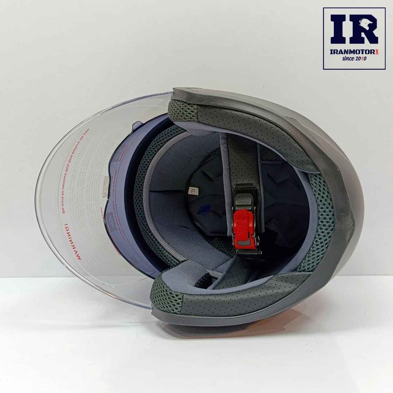 کلاه کاسکت بدون فک تکنیک Technic مشکی مات قرمز — تصویر ۷