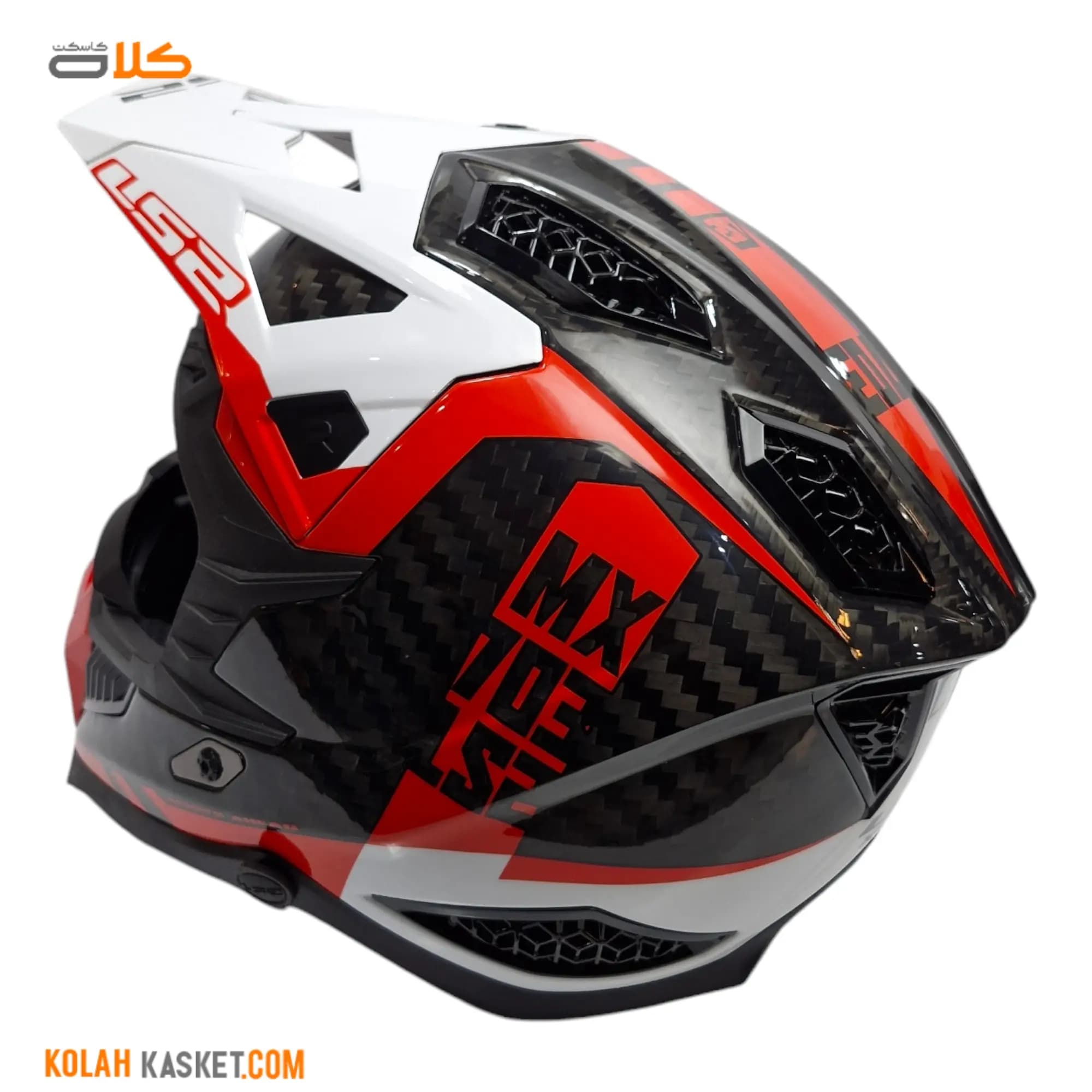 کلاه کاسکت کراسی کربن LS2 مدل X-FORCE — تصویر ۸