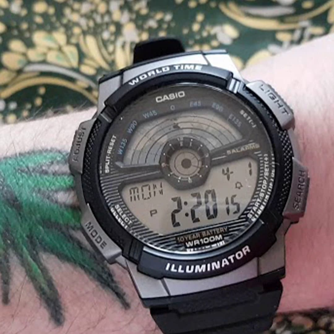 ساعت مچی کاسیو مدل AE-1100W-1A — تصویر ۳
