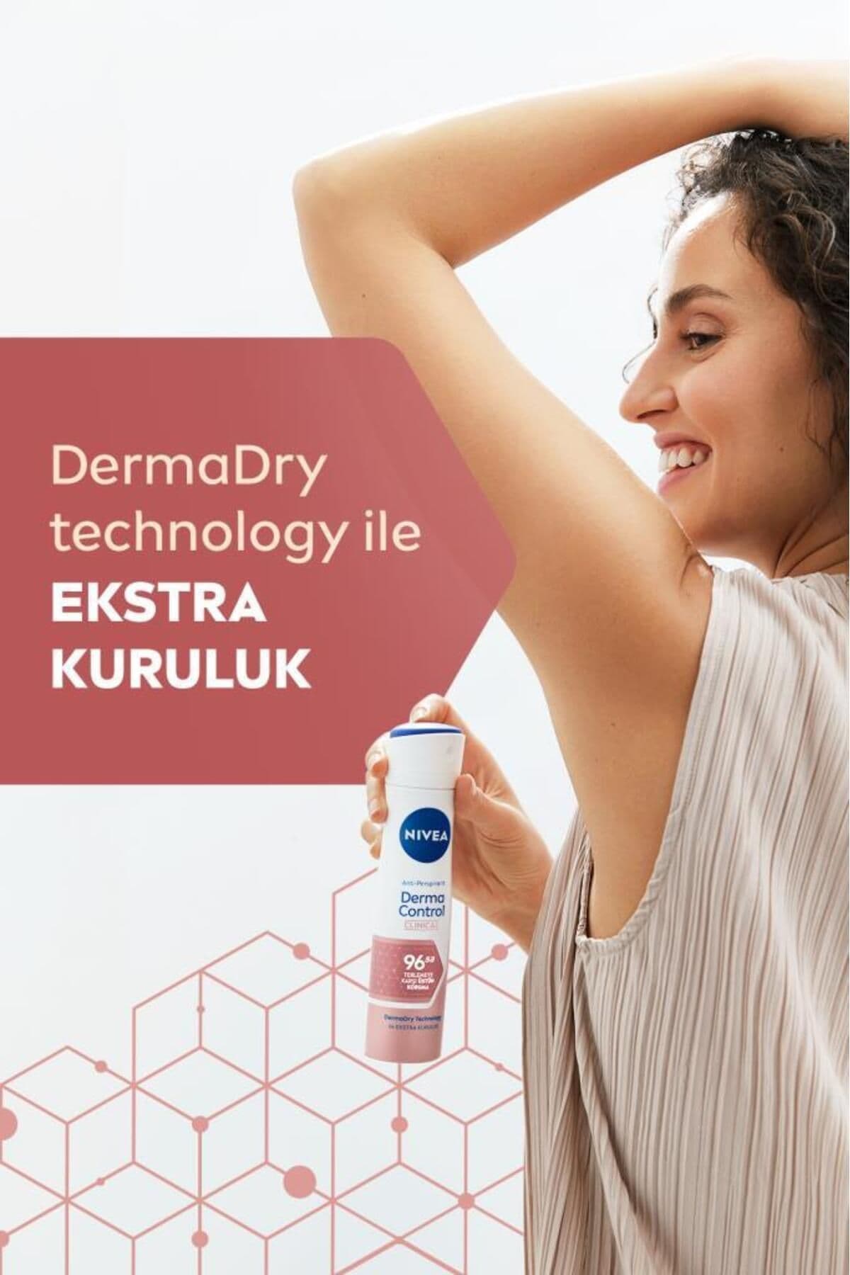 اسپری بدن زنانه نیوا DERMA DRY CONTROL حجم 150 — تصویر ۵
