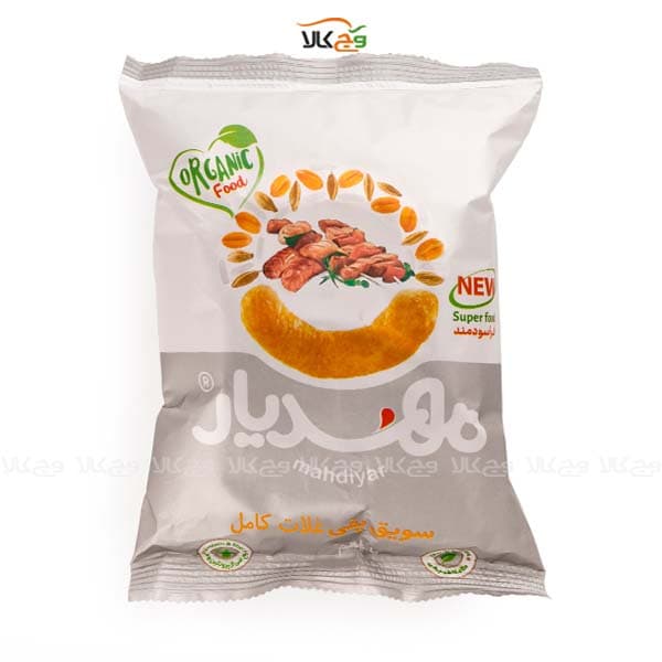 پفک باربیکیو – سویق پفی غلات کامل – ۵۰ گرمی – مهدیار — تصویر ۲