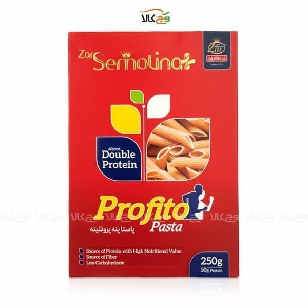 پاستا پنه پروتئینه پروفیتو ورزشی رژیمی – ماکارونی زر ماکارون – 250 گرمی