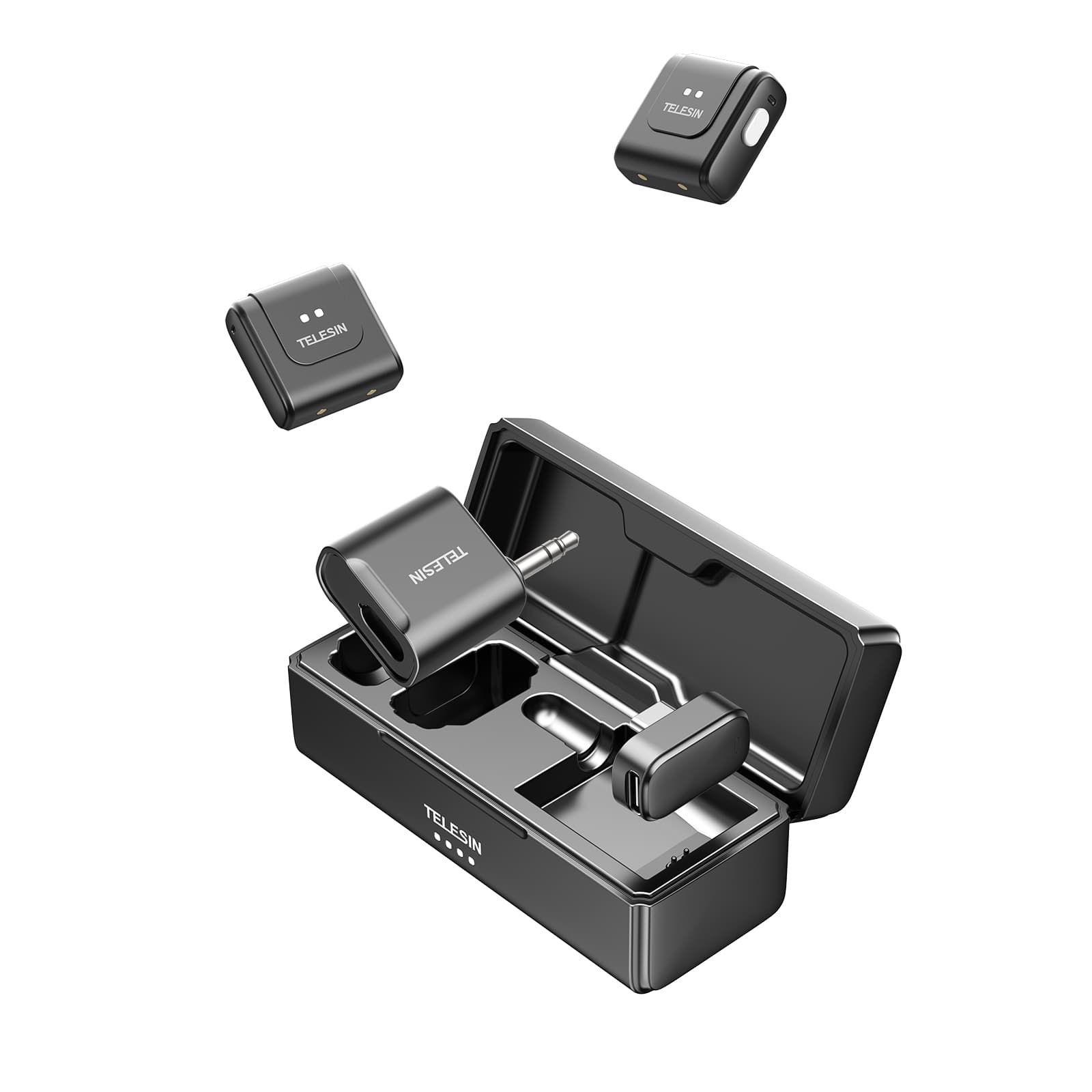 میکروفن بیسیم تلسین مدل P5‑MCP‑14 با درگاه اتصال لایتنینگ — تصویر ۲