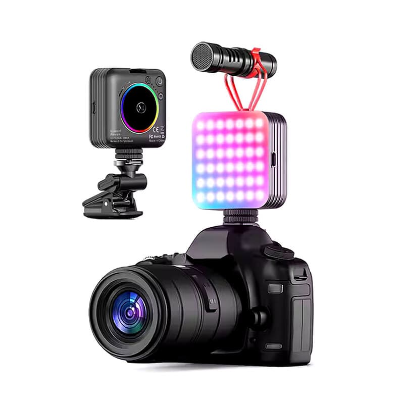 نور RGB مدل D12S – نور حرفه‌ای با تنظیم رنگ و دمای نور — تصویر ۳
