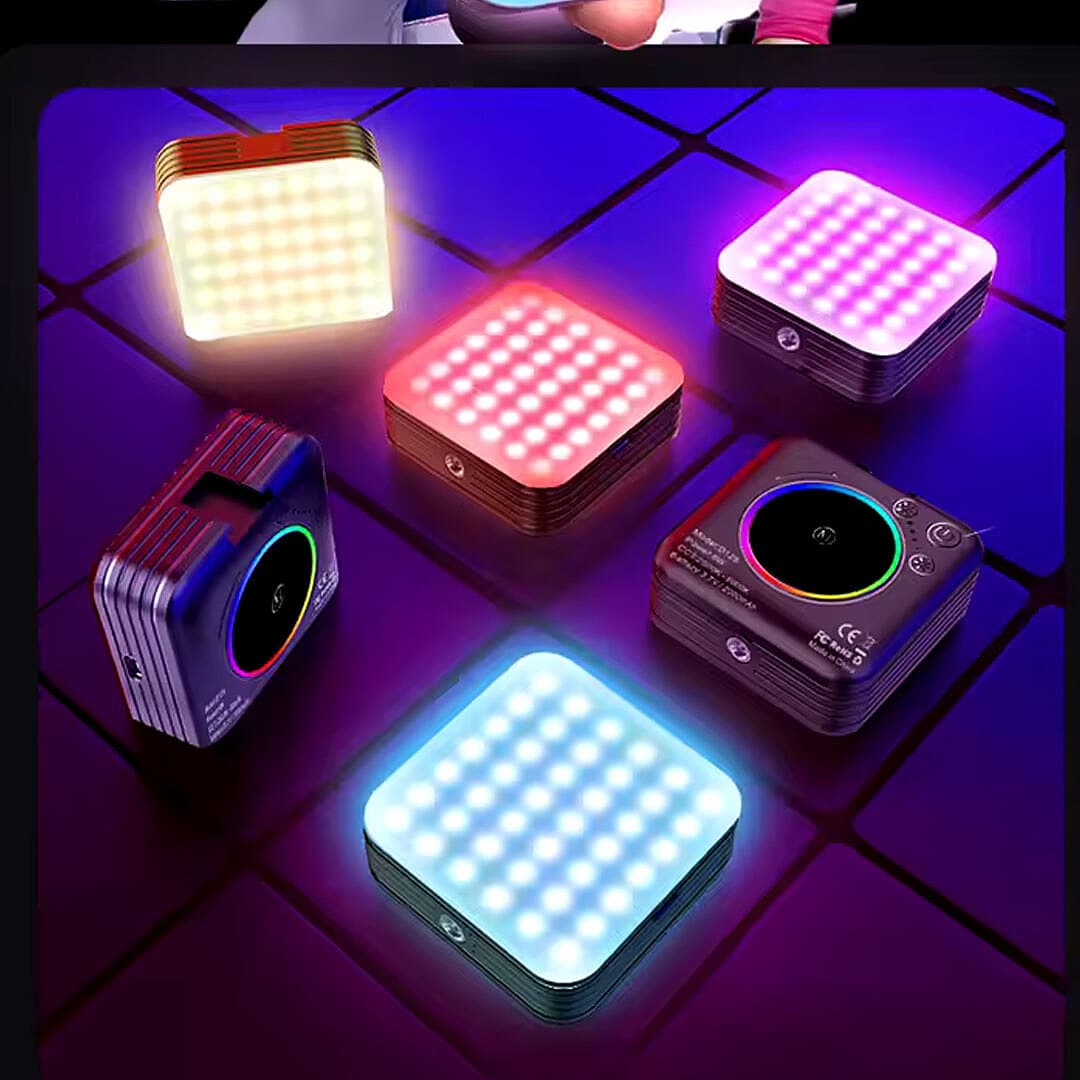 نور RGB مدل D12S – نور حرفه‌ای با تنظیم رنگ و دمای نور — تصویر ۲