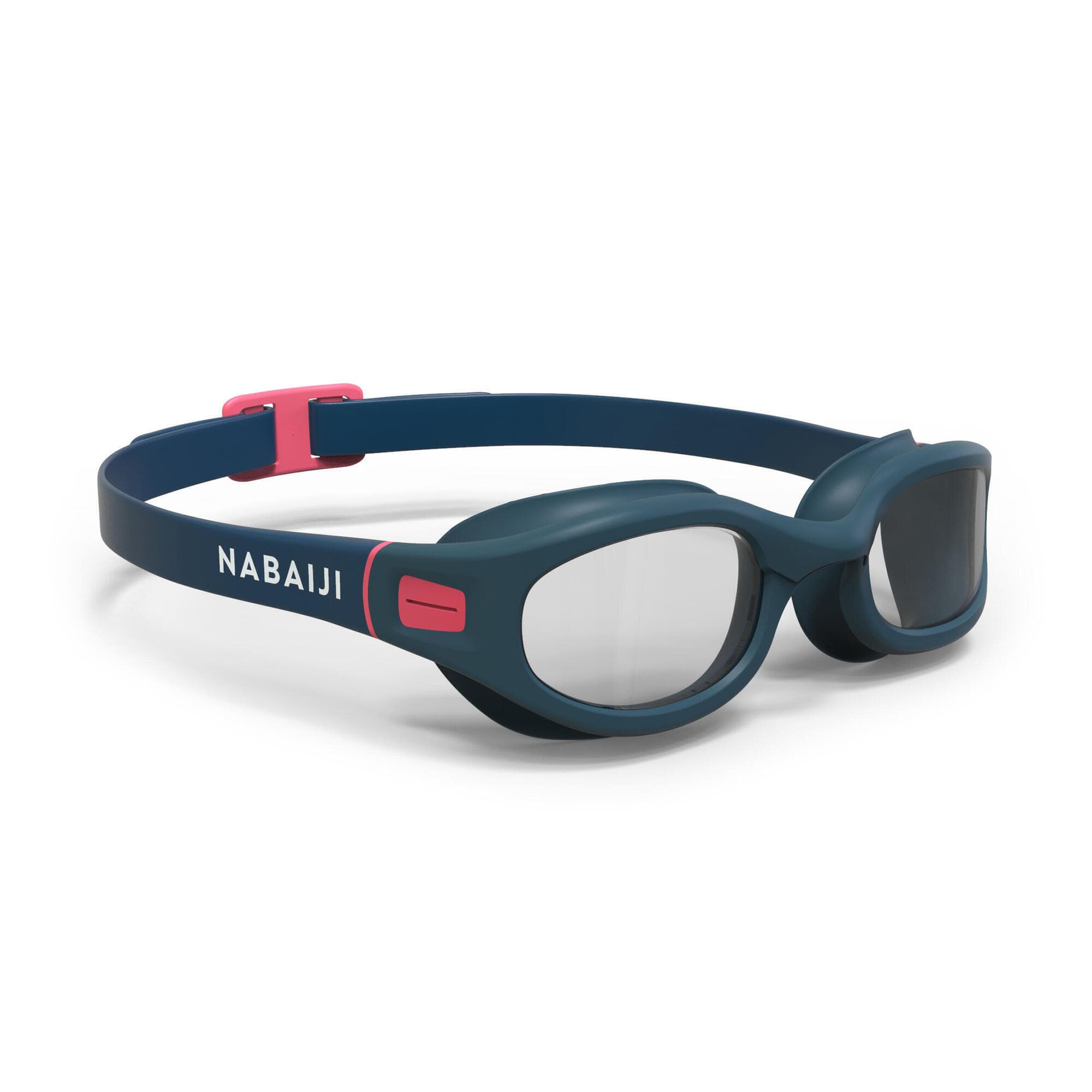 عینک شنا نابایجی بزرگسال – دکتلون Nabaiji Swimming Goggles – L Size – Blue / Pink – 100 SOFT