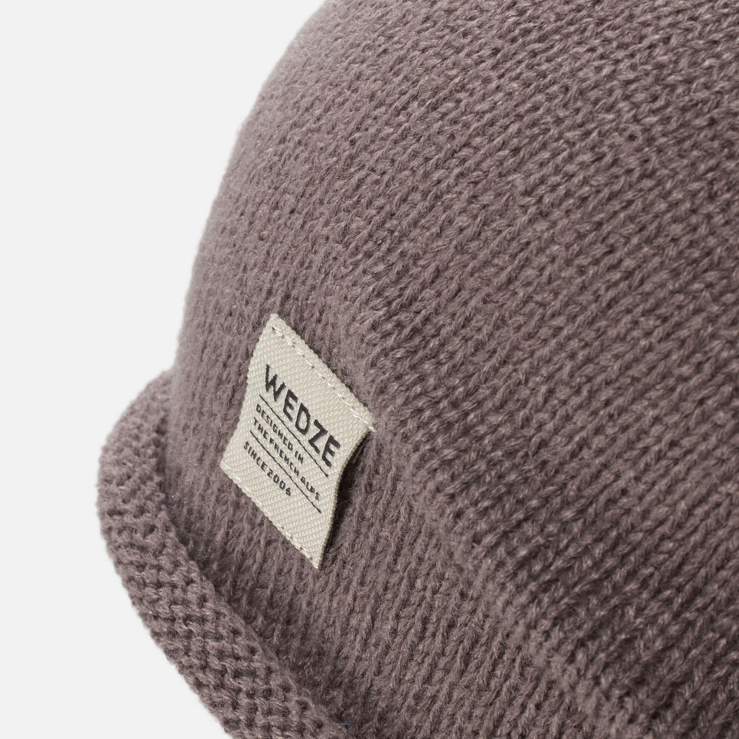 کلاه اسکی و شهری ودزی دکتلون Wedze Adult Ski Cap – Dark Gray – Urban — تصویر ۲