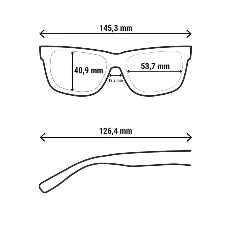 عینک کچوا کتگوری 3 Quechua Adult hiking sunglasses – MH530 – Category 3 — تصویر ۳