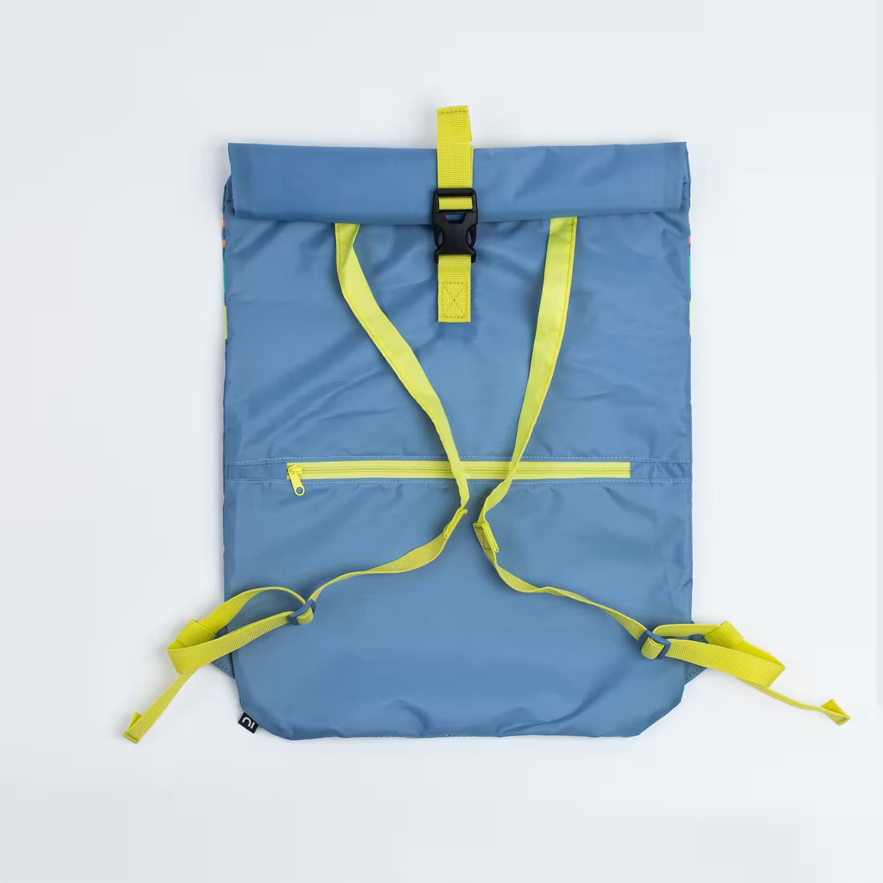 کوله پشتی استخر نابایجی – دکتلون Nabaiji Swimming Backpack – Blue/Striped – Lighty 100 — تصویر ۴