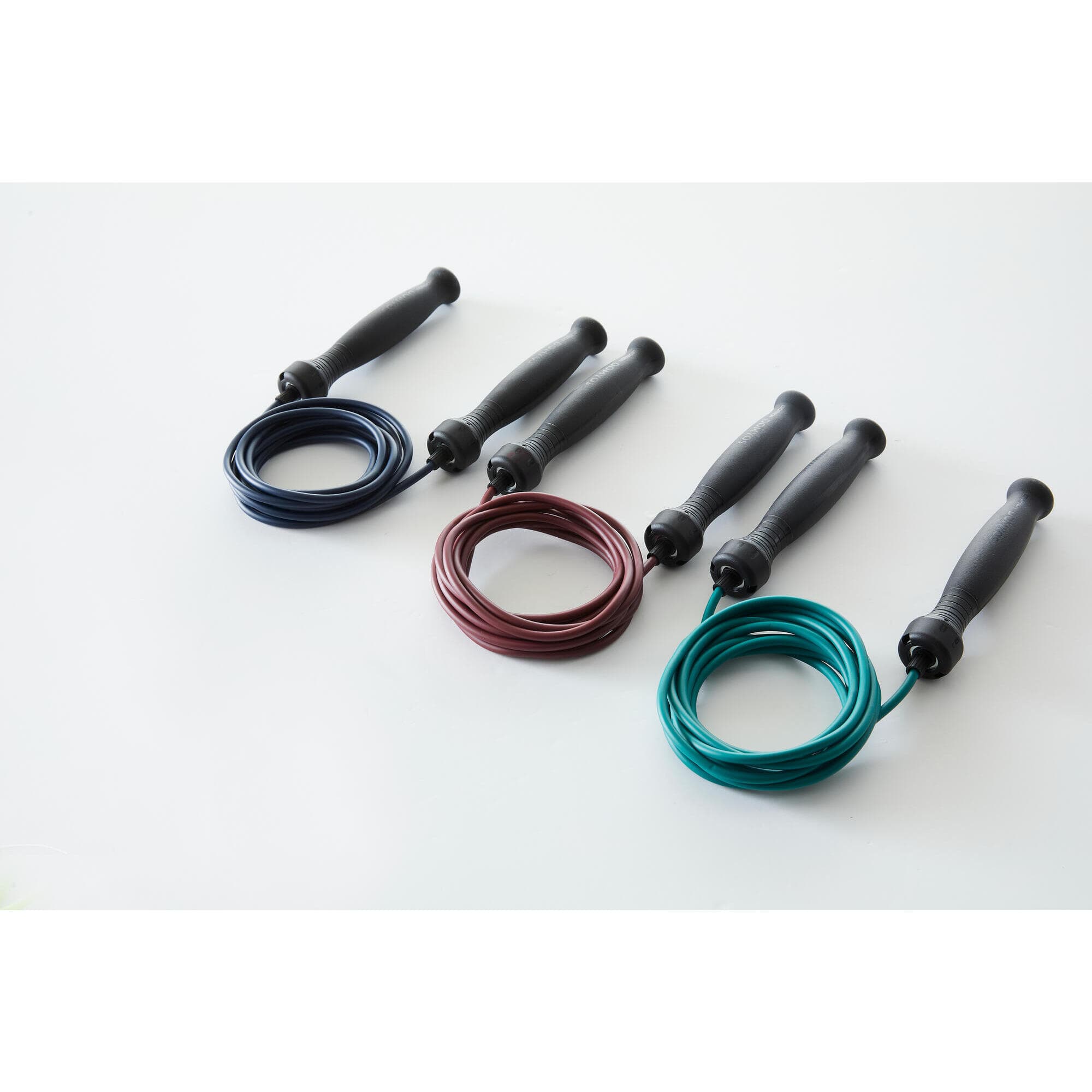 طناب ورزشی دمیوس – دکتلون Domyos Adjustable Rubber Jump Rope 500 – Green — تصویر ۸