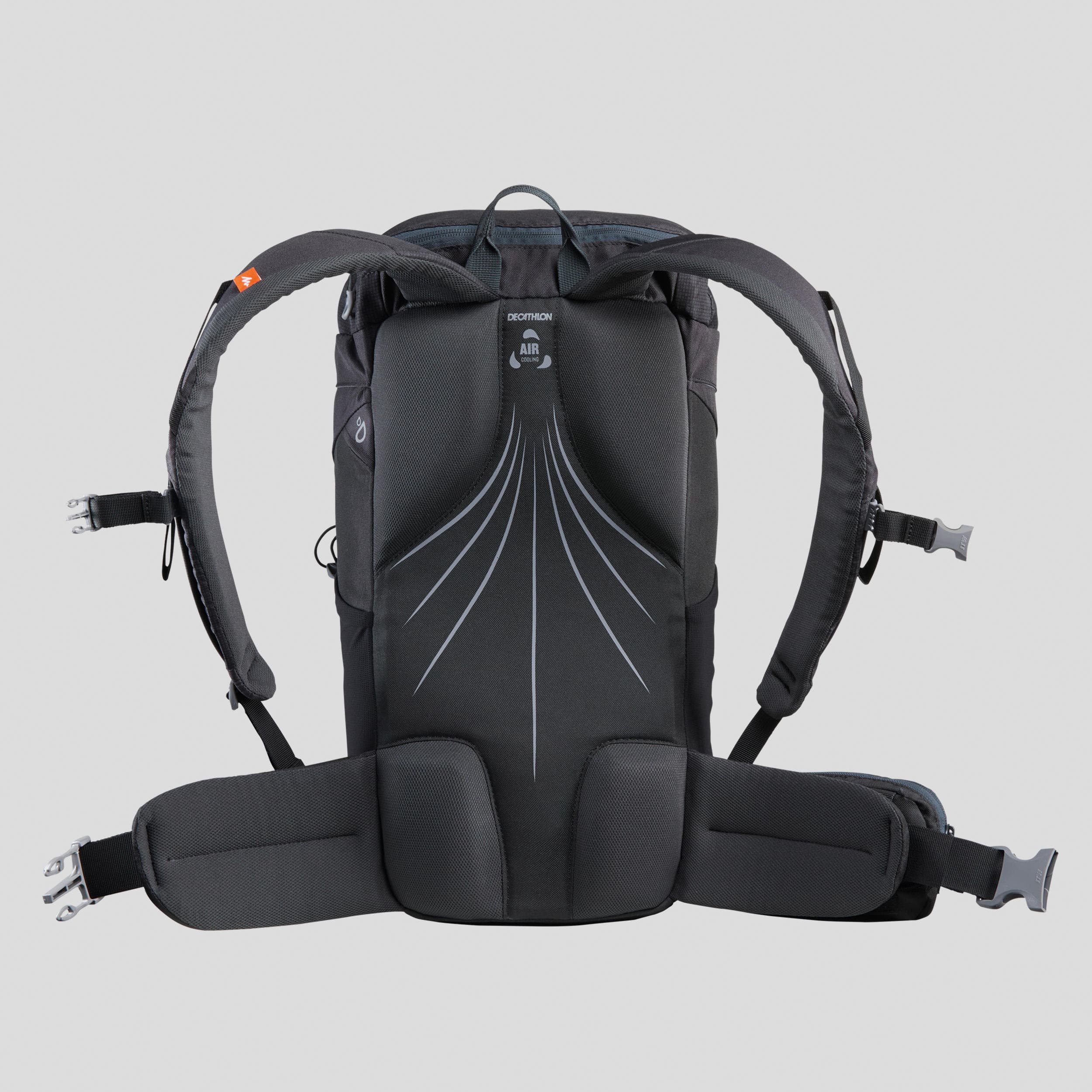 کوله پشتی کوهنوردی کچوا 20 لیتری Quechua Backpack – 20L – Dark Gray – MH100 — تصویر ۷