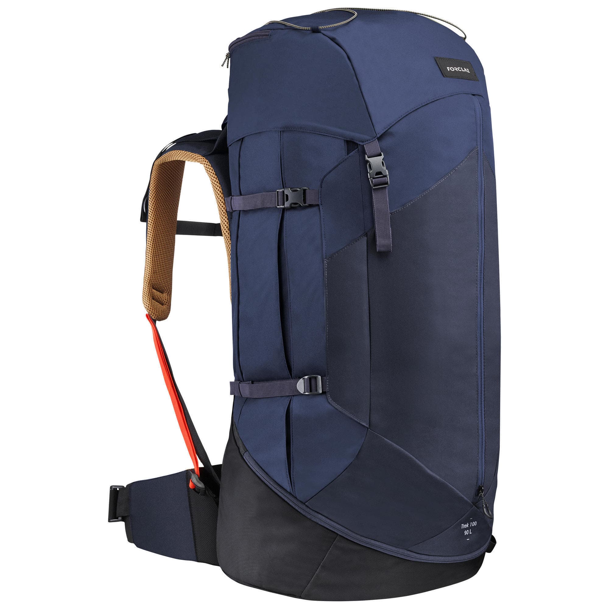 کوله پشتی کوهنوردی فورکلاز 90 لیتری Forclaz Men’s Outdoor Trekking Backpack – 90L – MT100 Easyfit