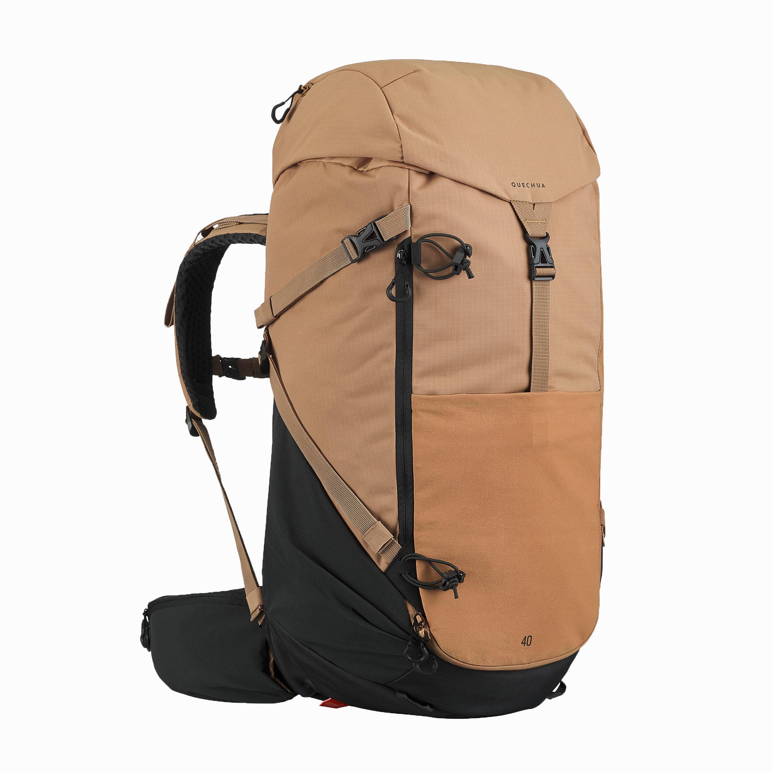 کوله پشتی کوهنوردی کچوا 40 لیتری لارج Quechua Outdoor Backpack – 40L – Tan – MH500