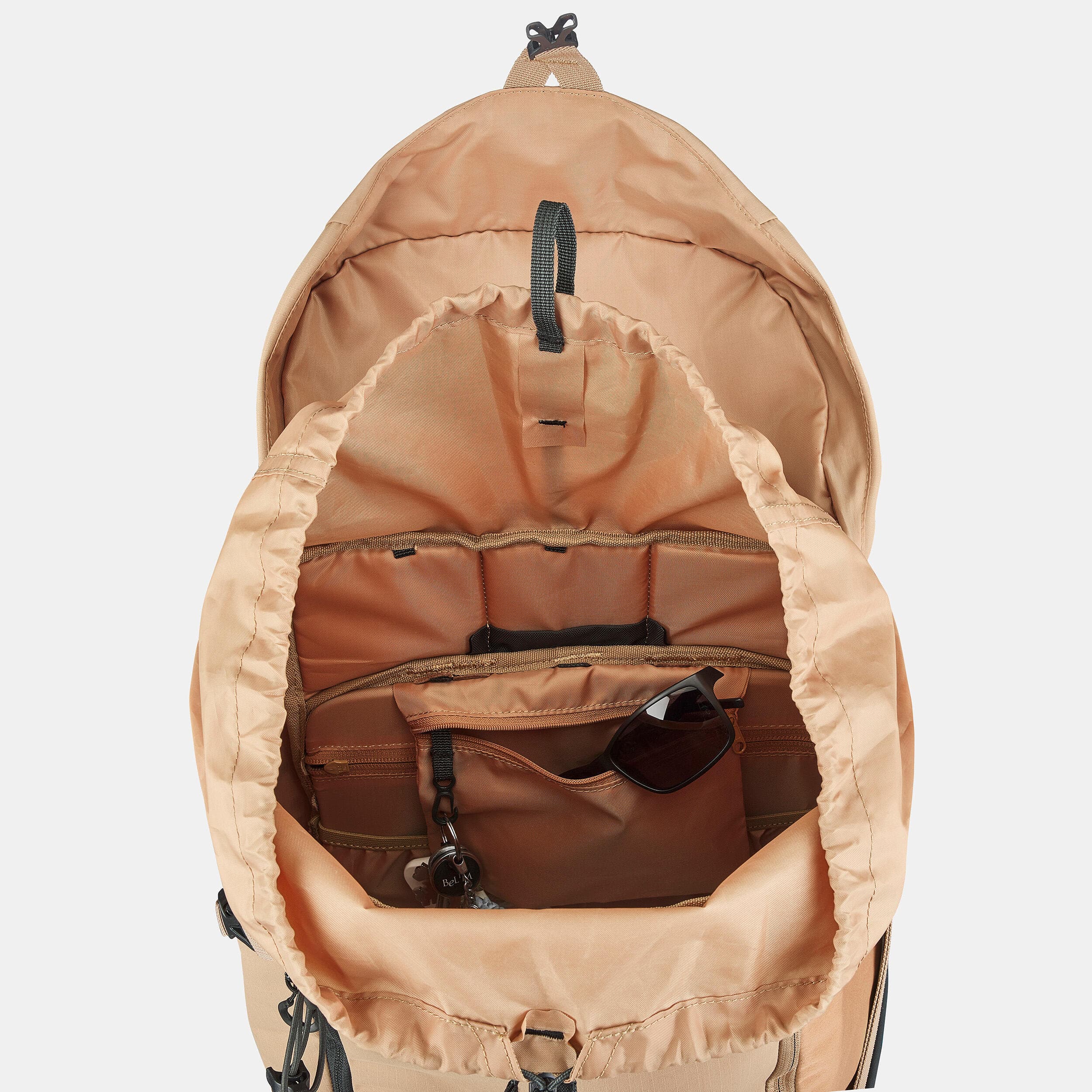کوله پشتی کوهنوردی کچوا 40 لیتری لارج Quechua Outdoor Backpack – 40L – Tan – MH500 — تصویر ۸