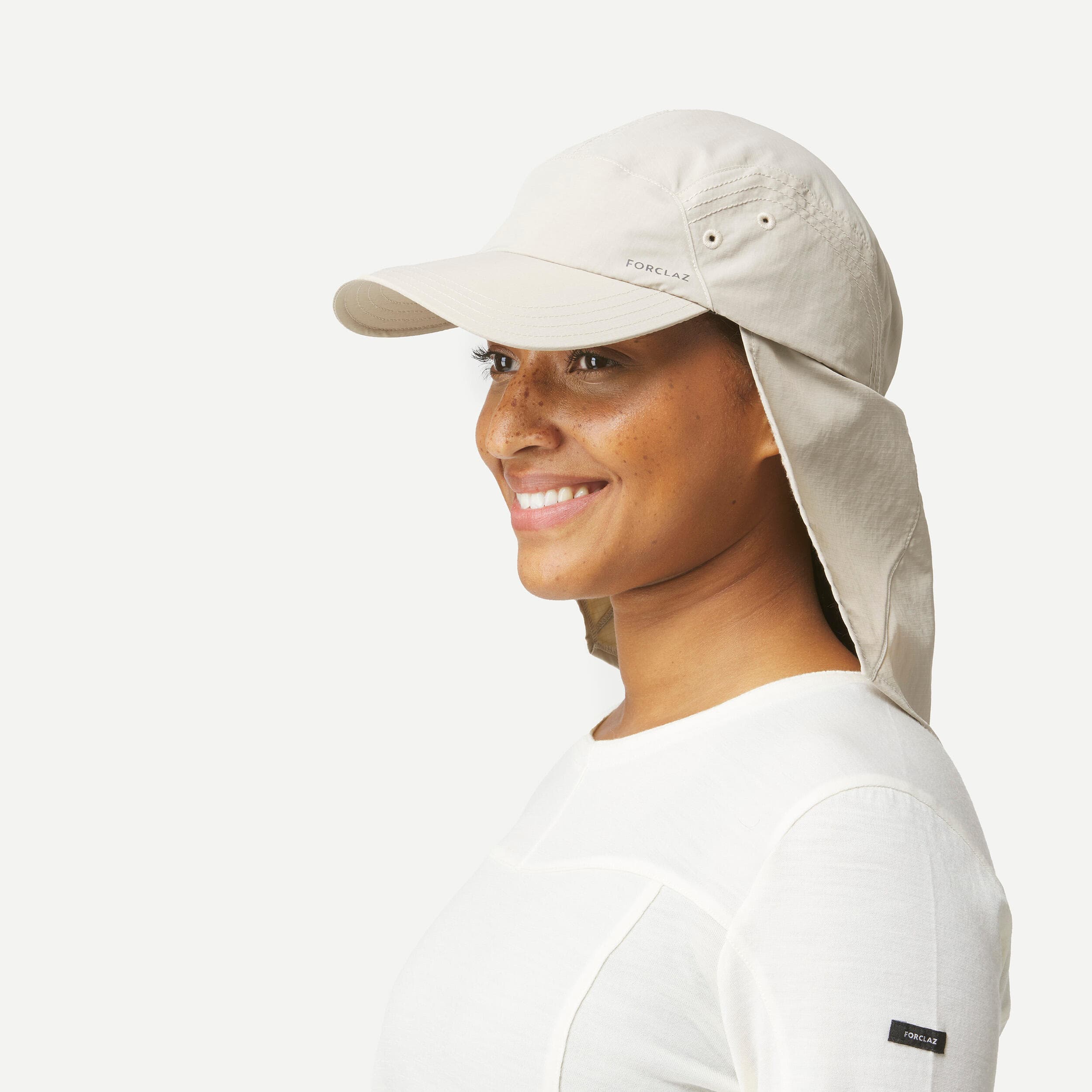کلاه طبیعتگردی فورکلاز Forclaz Outdoor Trekking Hat – UV Protected – Light Gray – Trek 9000