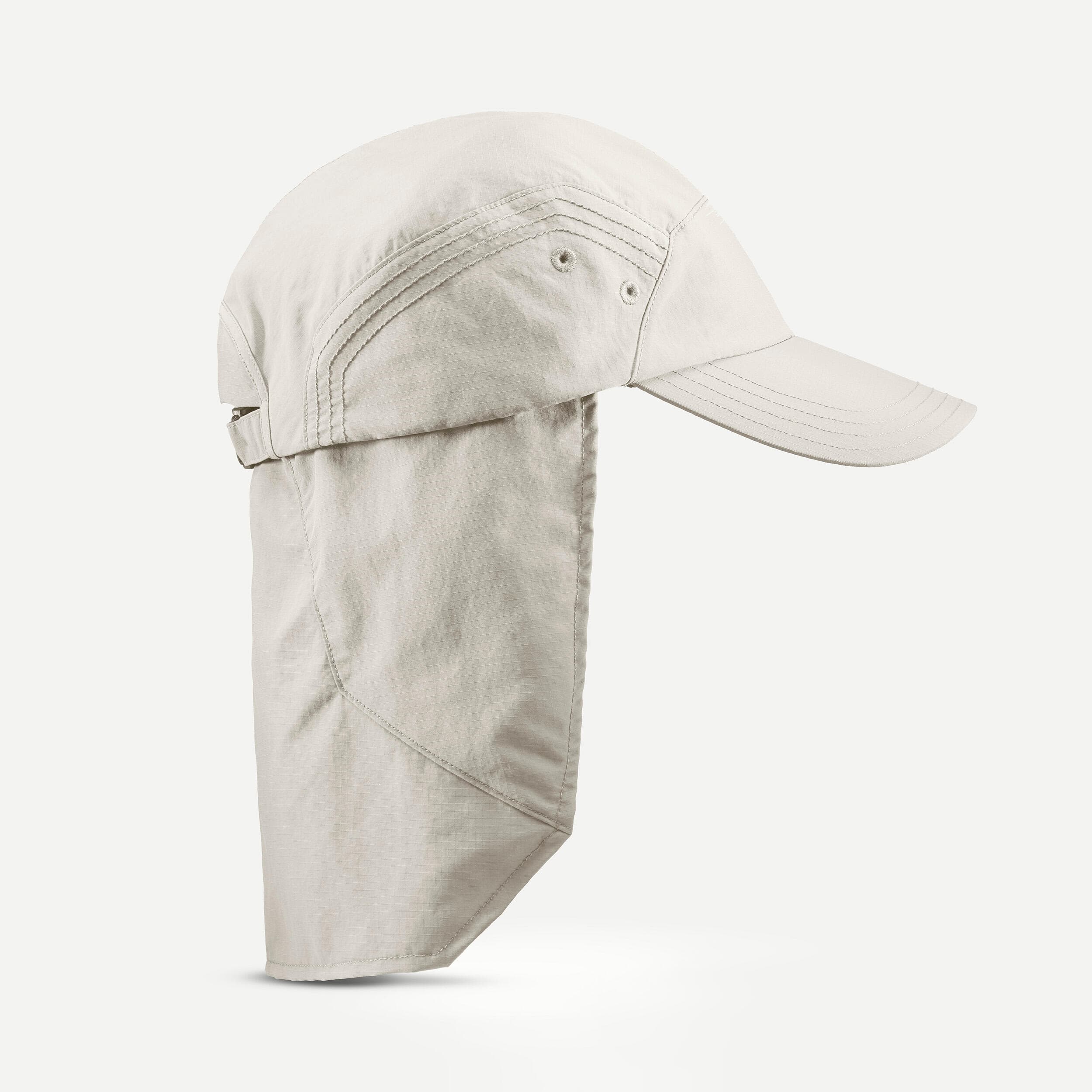 کلاه طبیعتگردی فورکلاز Forclaz Outdoor Trekking Hat – UV Protected – Light Gray – Trek 9000 — تصویر ۳