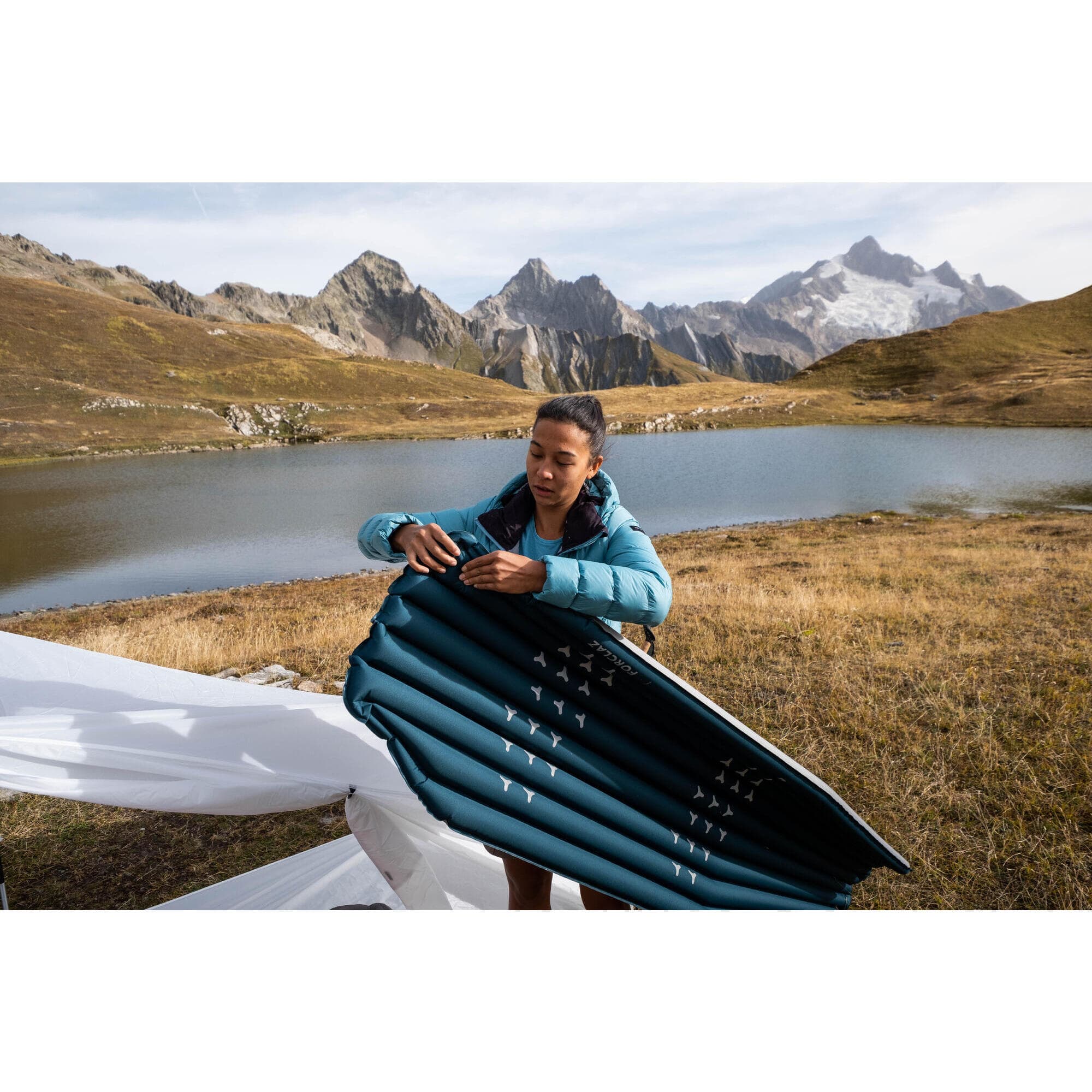 زیرانداز بادی کیسه خواب فورکلاز – کچوا Forclaz XL Inflatable Trekking Mat – 195 X 60 cm – 1 Person – Blue – MT500 AIR — تصویر ۲