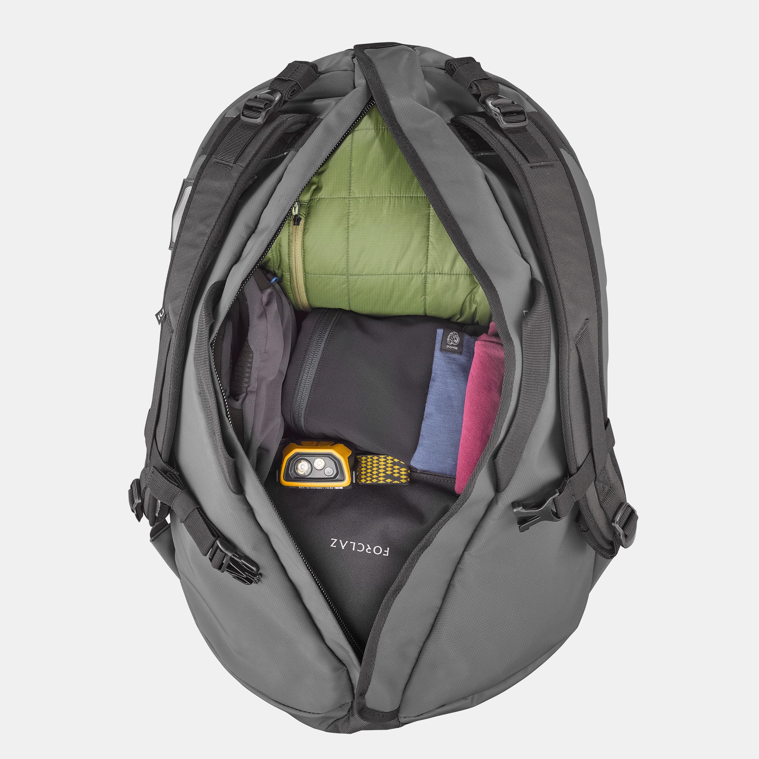 کوله پشتی حمل بار فورکلاز ۵۰ لیتری Forclaz Outdoor Trekking Carrying Bag – 50 L – Duffel 100 Basic — تصویر ۲