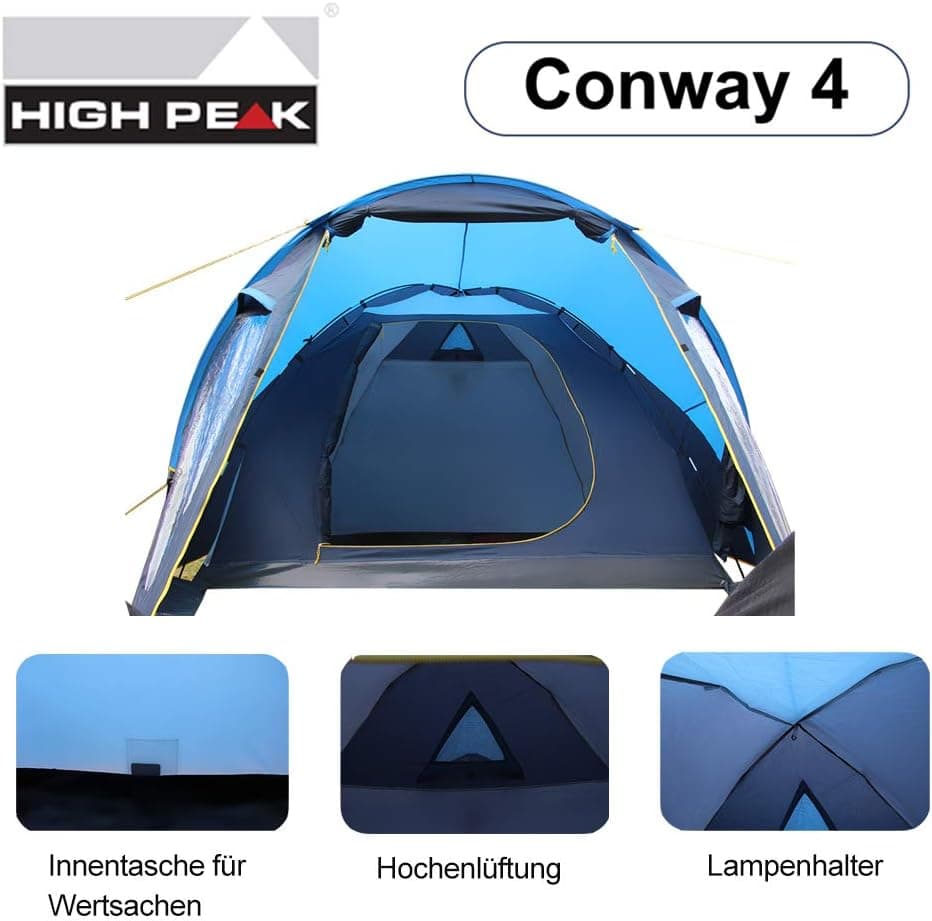 چادر های پیک کنوی 4 نفره – محصول آلمان High Peak Camping Tent Conway – 4 Person — تصویر ۸