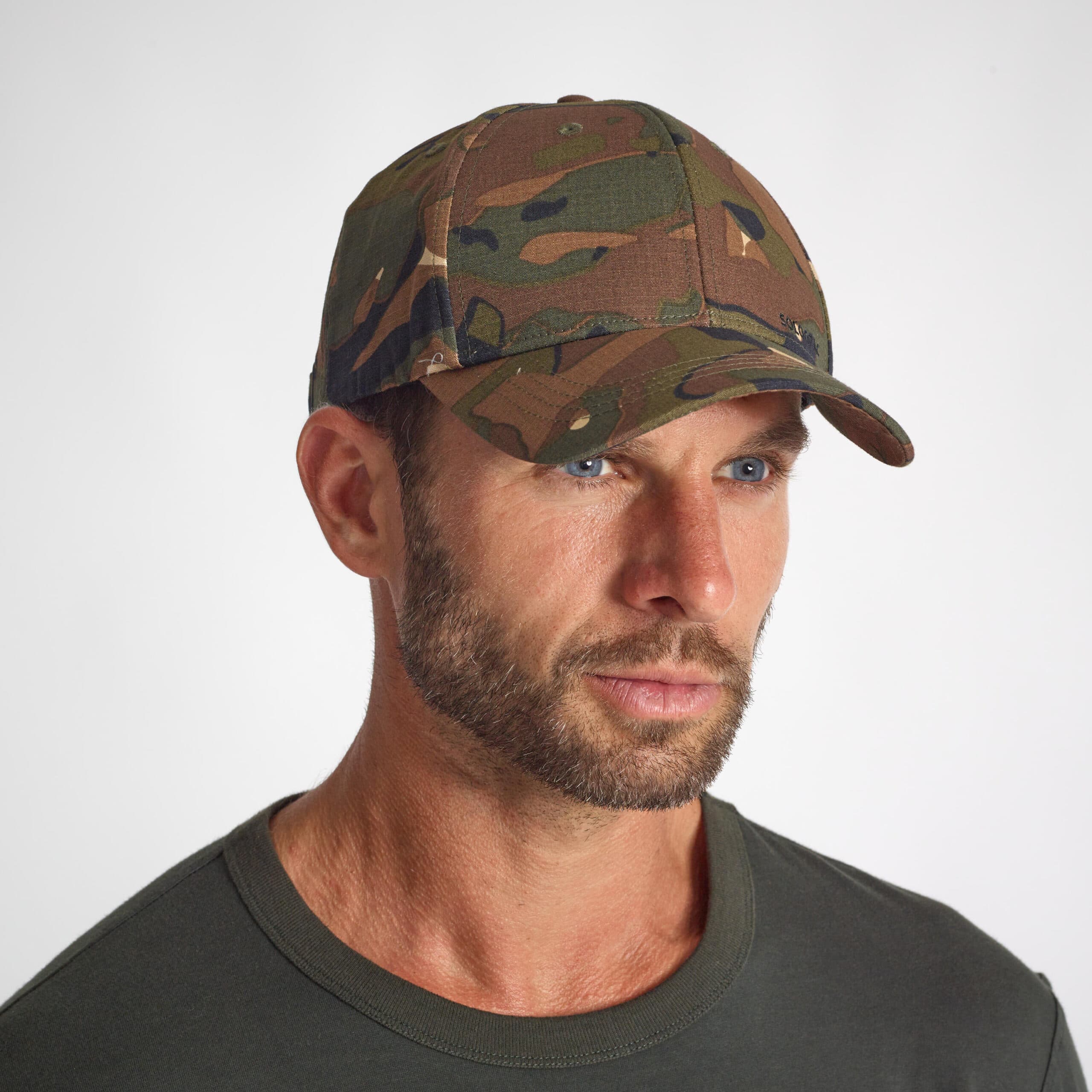 کلاه سولوگناک بوشکرفت Solognac Hat – Green / Brown / Camouflage Pattern – 500