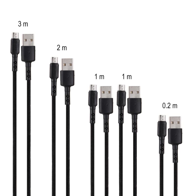 کابل تبدیل USB به microUSB کلومن مدل kd-30 مجموعه 5 عددی — تصویر ۲