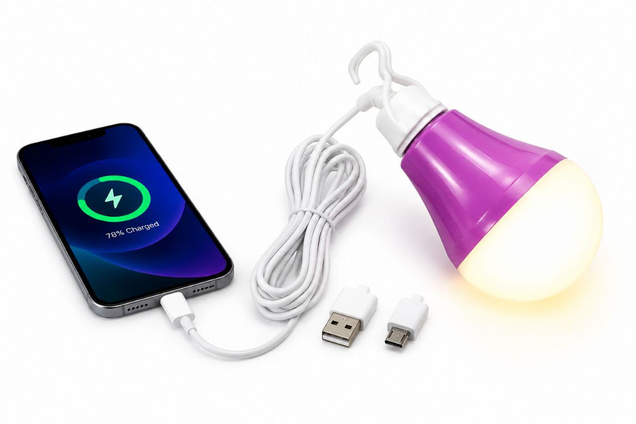 لامپ سیار USB LED تایپ سی ۵ وات