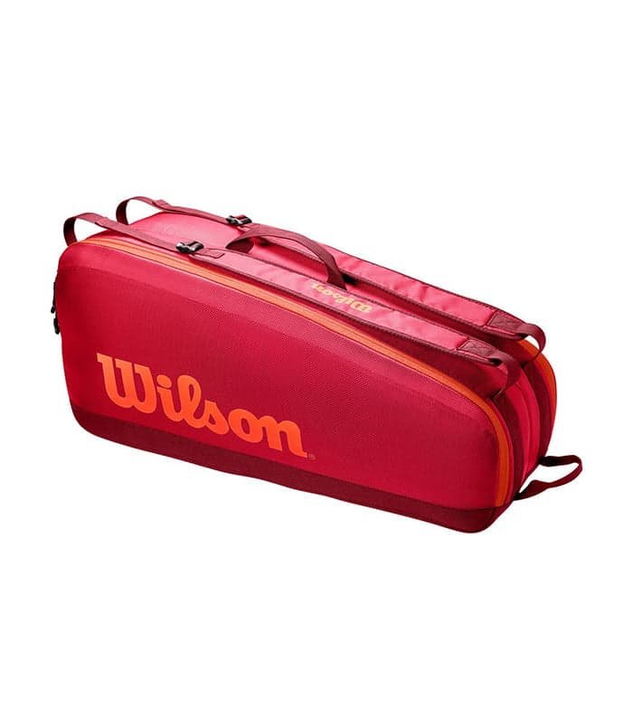 ساک تنیس ویلسون Tour 6 Pack Maroon — تصویر ۲