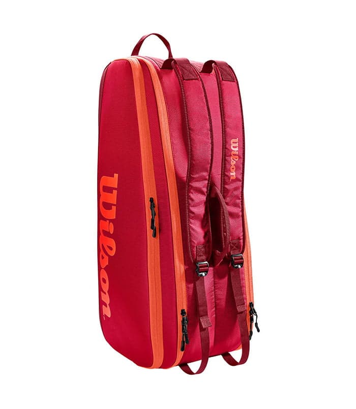 ساک تنیس ویلسون Tour 6 Pack Maroon — تصویر ۳