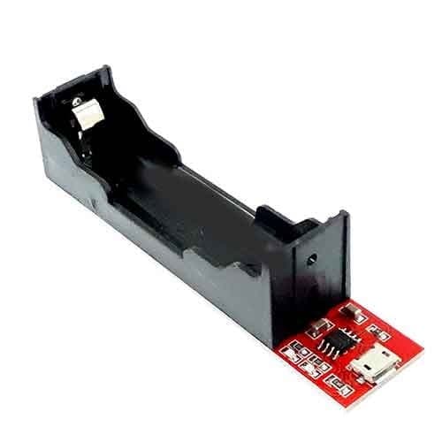 ماژول شارژر باتری 18650 TP4056/TEC4056 با جاباتری و برد پاوربانک 5 ولت Micro USB