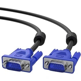 کابل تصویر VGA – برند K-NET – مدل K-CVGA0050 – طول 5 متر – مشکی – گارانتی 24 ماهه شبکه البرز ( روکش گرد PVC با قطر 3.6 میلی‌متر)