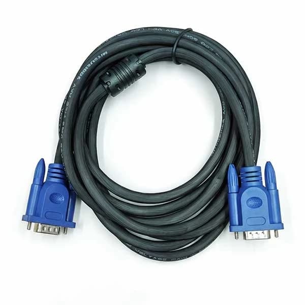 کابل تصویر VGA – برند K-NET – مدل K-CVGA0050 – طول 5 متر – مشکی – گارانتی 24 ماهه شبکه البرز ( روکش گرد PVC با قطر 3.6 میلی‌متر) — تصویر ۲