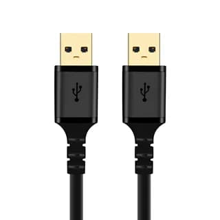 کابل دیتا لینک USB 3.0 Type-A نر به نر – برند TC-Trust – مدل TC-U3CA12 – طول 1 متر – مشکی – گارانتی 1 ساله تی سی