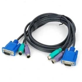 کابل دیتا سوئیچ PS2 KVM – طول 1.5 متر – درجه یک – گارانتی تست و تضمین اصالت کالا
