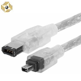 کابل دیتا IEEE 1394 (FireWire) 6 پین به 4 پین – برند SHARK – طول 1.5 متر – گارانتی تست و تضمین اصالت کالا — تصویر ۲
