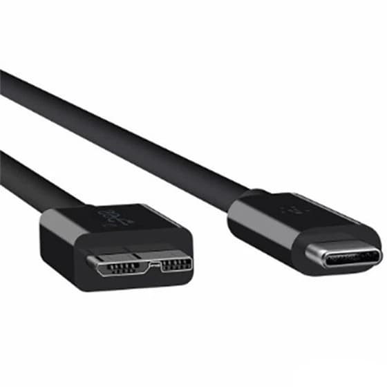 کابل دیتا Type-C به Micro-B USB 3.0 – برند K-NET PLUS – مدل KP-CUCMHDD06 – طول 0.6 متر – مشکی – گارانتی 36 ماهه شبکه البرز — تصویر ۲