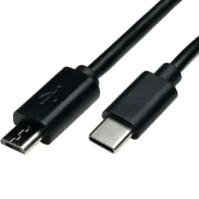 کابل دیتا Type-C به Micro USB – برند KNET PLUS – مدل KP-CUCMBM12 – طول 1.2 متر – مشکی – گارانتی 36 ماهه شبکه البرز