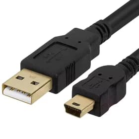 کابل دیتا مینی USB 5 پین به USB 2.0 Type A – برند K-NET PLUS – مدل KP-CUSP2015 – طول 1.5 متر – مشکی – گارانتی شبکه
