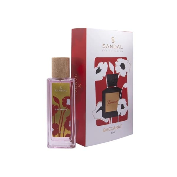 عطر جیبی زنانه صندل مدل Baccarat Rouge حجم 50 میلی لیتر | Sandal Baccarat Rouge Eau De Parfum For Women 50 ml